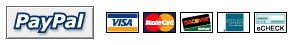 We now accept PayPal!
