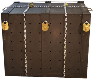 Houdini Steel Underwater Trunk Escape Painted Look